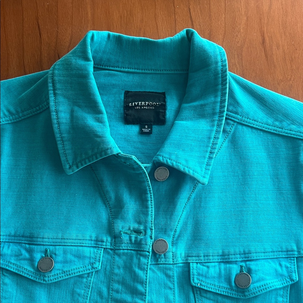 Liverpool Teal Jean Jacket